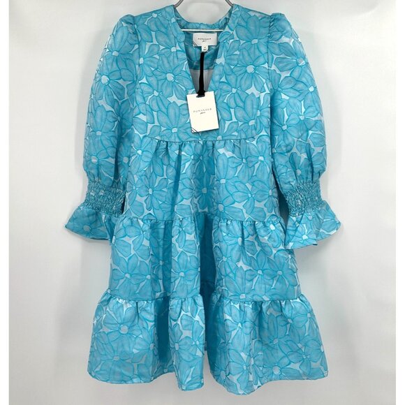 Pomander Place Dresses & Skirts - Pomander Place by Tuckernuck Blue Daisy Jacquard Kenzo Dress sz M NWT